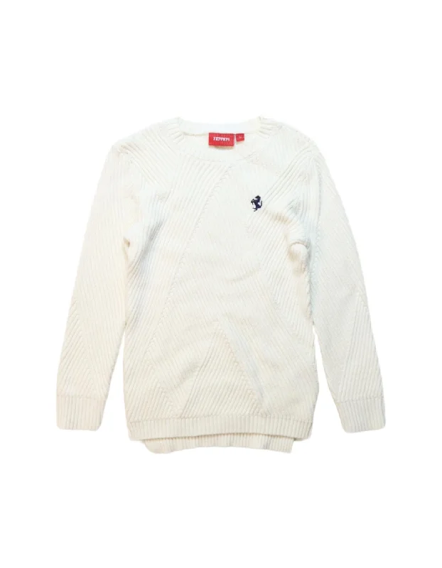 Elegant Men's Shawl-Collar SweatersFerrari Knit Sweater 3T