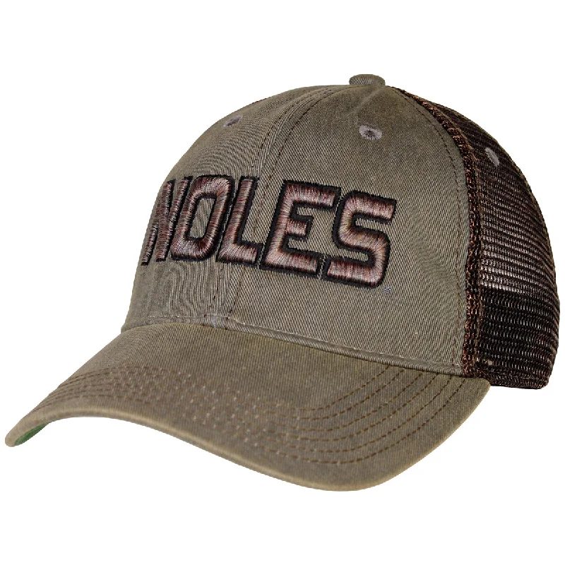 Attractive Bucket HatsLegacy Noles Adjustable Trucker Cap - Grey Greaser
