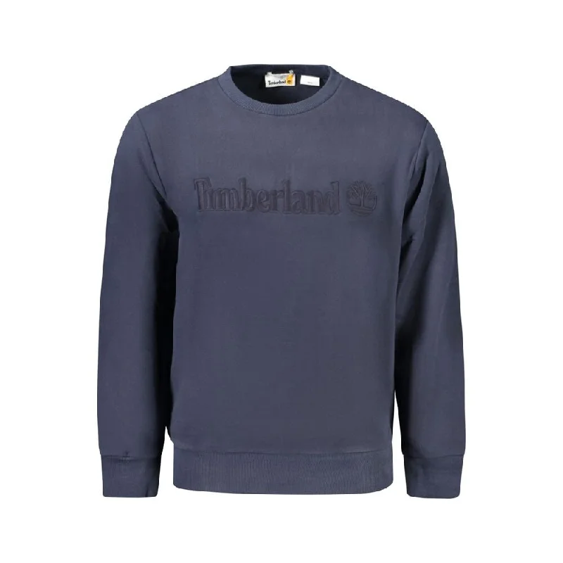 Men's Sweaters in Metallic ColorsTimberland Blue Cotton Men's Sweater