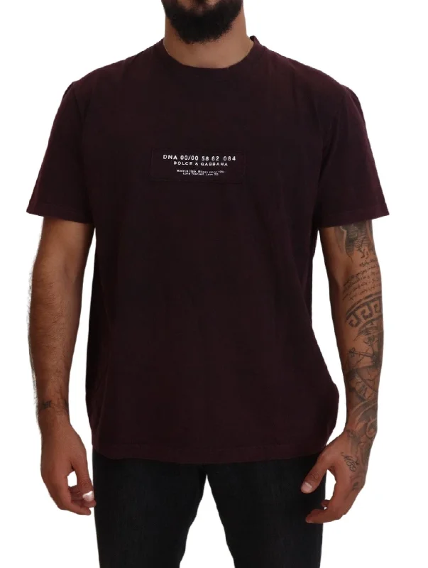 Men's Shirts with High NecksDolce & Gabbana Elegant  Crewneck Men's Tee
