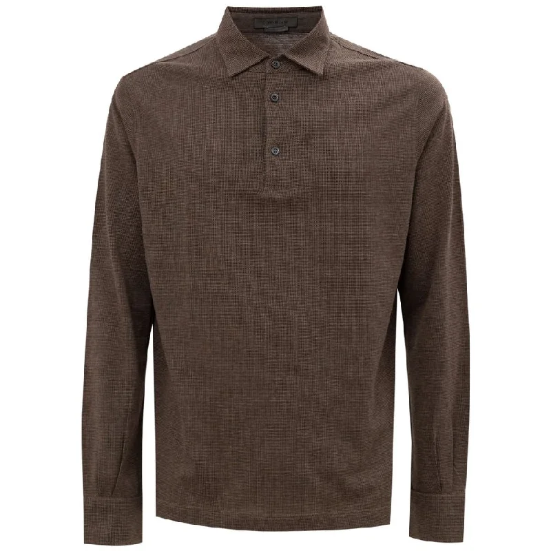 Warm Men's Fleece-Lined TopsCorneliani Cotton Polo Men's Shirt