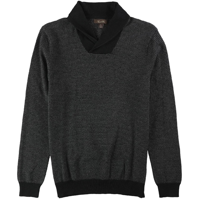 Solid-Colored Men's SweatersTasso Elba Mens Rice Stitch Knit Sweater