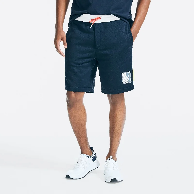 Flexible Men's Yoga ShortsNautica Mens 9" Big & Tall Side Panel Knit Short