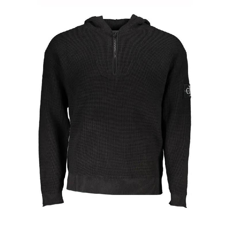 Men's Sweaters with Belt LoopsCalvin Klein Sleek Cotton Hooded Sweater with Logo Men's Detail Men's Sweaters with Belt LoopsCalvin Klein Sleek Cotton Hooded Sweater with Logo Men's Detail