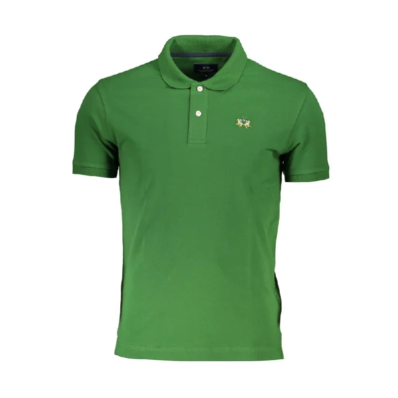 Solid-Colored Men's ShirtsLa Martina  Cotton Polo Men's Shirt