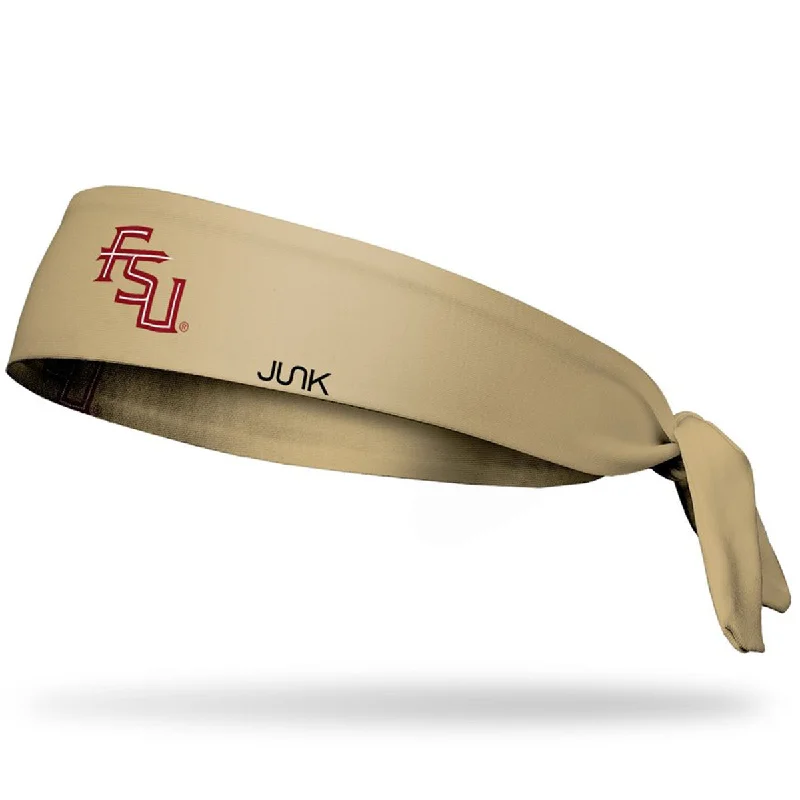 Girls' Straw HatsJunk Brands FSU Tie Headband - Gold
