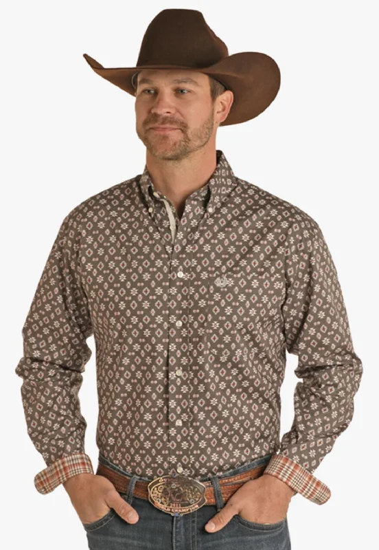 Men's Iron-Free Shirts for Wrinkle-Resistant WearRough Stock Mens Plaid Button Down Long Sleeve Shirt Men's Iron-Free Shirts for Wrinkle-Resistant WearRough Stock Mens Plaid Button Down Long Sleeve Shirt