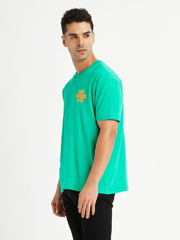 Men's Shirts with Graphic PrintsMen's Brand Logo Regular Fit T-Shirt