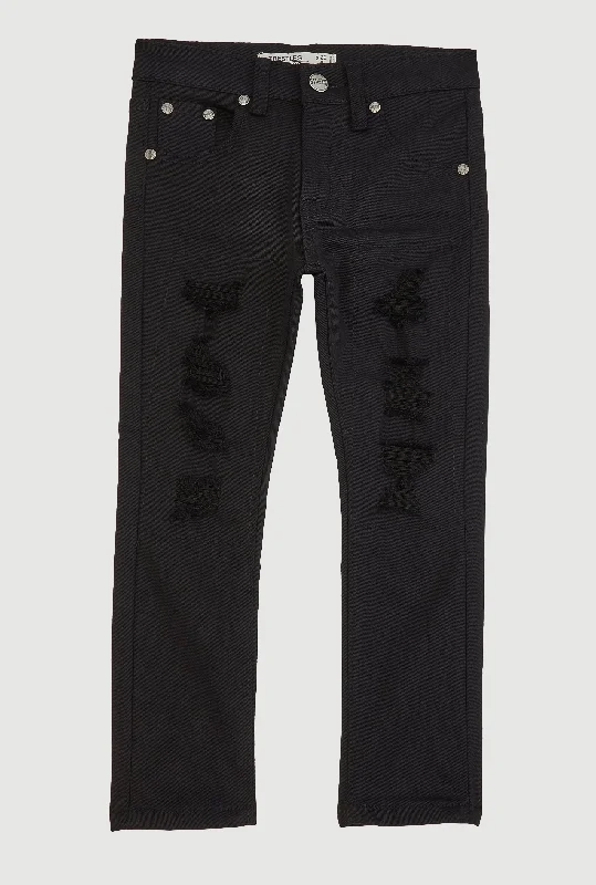 Leather Patch Men's JeansLittle Boys Patch and Repair Skinny Jeans