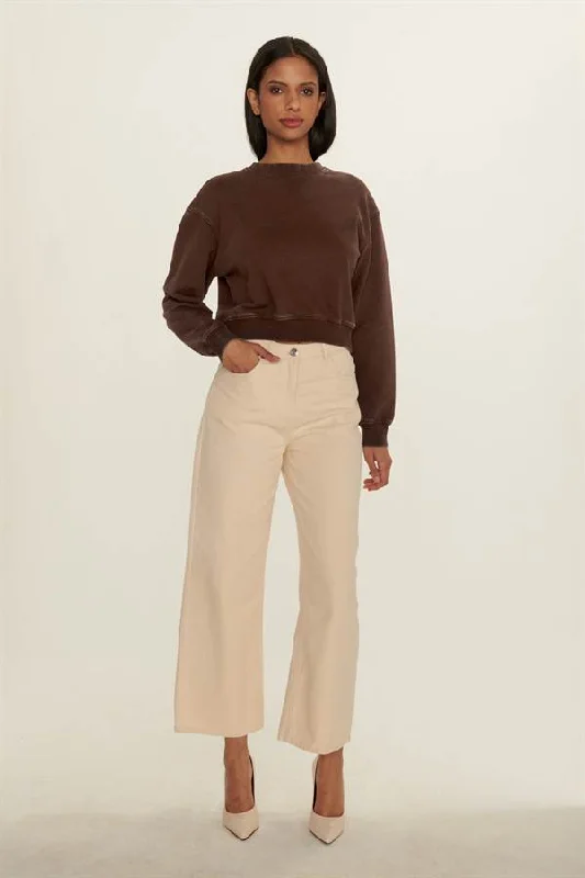 Men's Sweaters for Casual OccasionsCrop Crew Neck Sweater