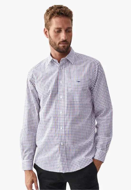 Men's Easy-Care Shirts for Busy LifestylesR.M. Williams Mens Collins Long Sleeve Shirt Men's Easy-Care Shirts for Busy LifestylesR.M. Williams Mens Collins Long Sleeve Shirt