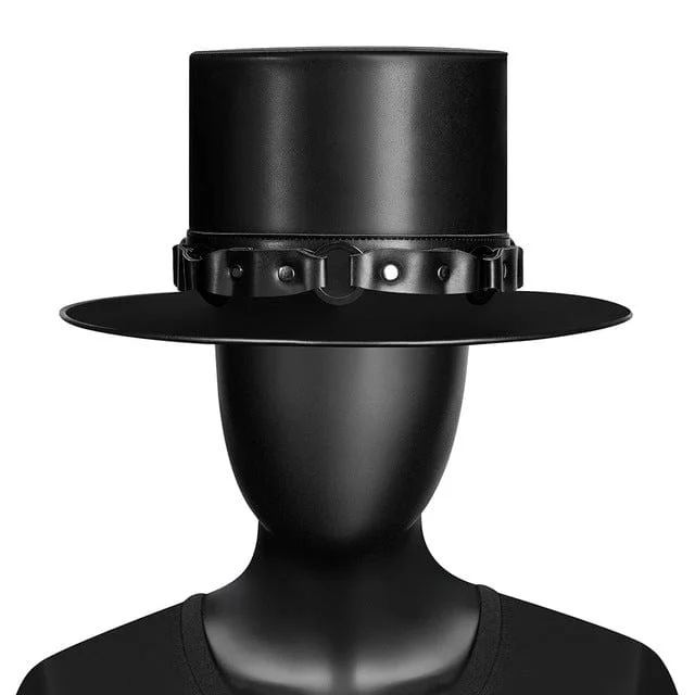 Sun-Protective Fishing HatsMen's Steampunk Buckles Splice Hat