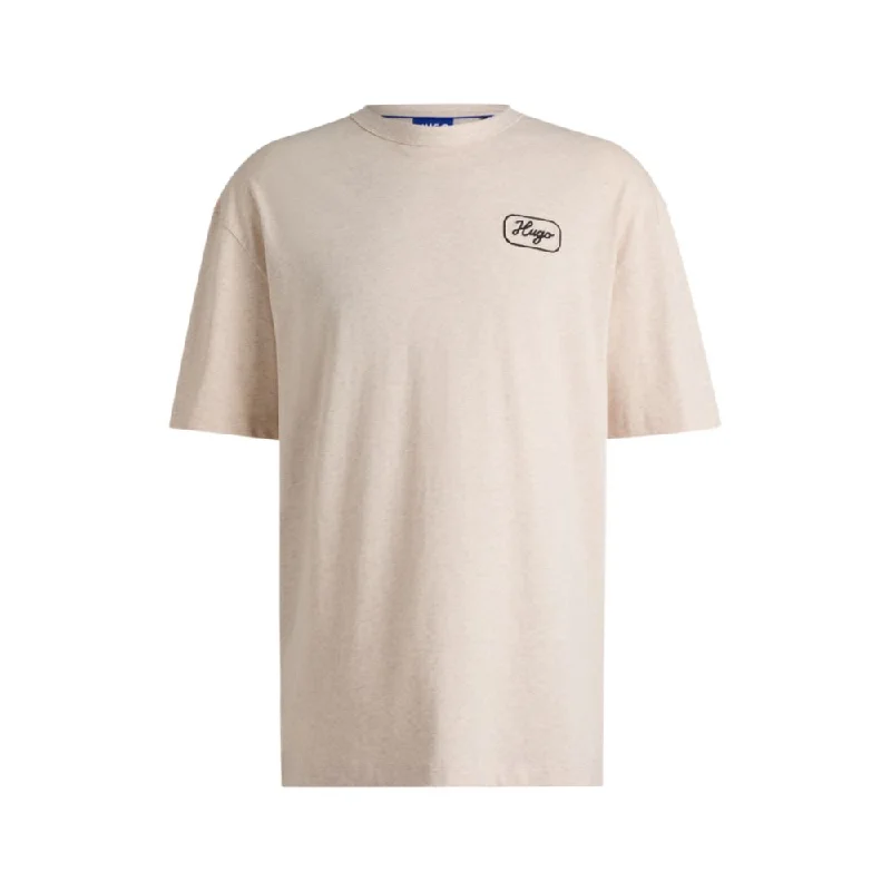 Men's Shirts with Scoop NecksLoose-fit T-shirt in cotton with racing artwork