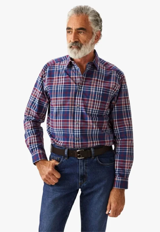 Men's Denim Shirts for a Rugged LookR.M. Williams Mens Collins Long Sleeve Shirt