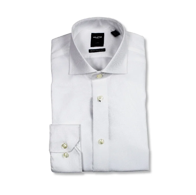 Men's Slim-Fit Shirts for a Flattering ShapeSerica Elite Tapered White Poplin Slim Fit Non-Iron Dress Shirt - E-325 Men's Slim-Fit Shirts for a Flattering ShapeSerica Elite Tapered White Poplin Slim Fit Non-Iron Dress Shirt - E-325