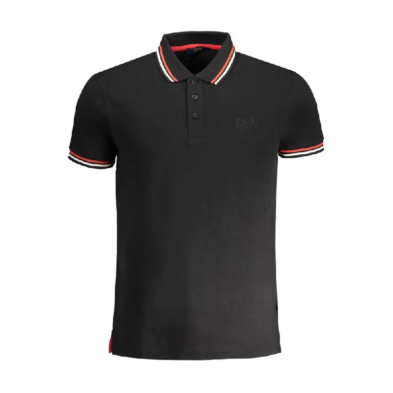 Men's Shirts with Appliqué DetailsCavalli Class  Cotton Polo Men's Shirt