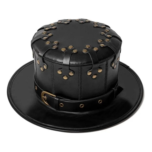 Comfortable Bucket Hats for TravelSteampunk Buckles Splice Hat