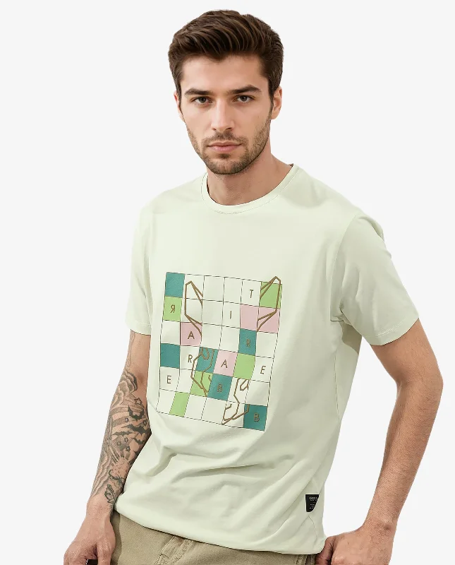 Men's Shirts with Pocket SquaresRare Rabbit Articale Mens Cove Pastel Green Cotton Polyester Fabric Short Sleeve Crew Neck Regular Fit Graphic Printed T-Shirt Men's Shirts with Pocket SquaresRare Rabbit Articale Mens Cove Pastel Green Cotton Polyester Fabric Short Sleeve Crew Neck Regular Fit Graphic Printed T-Shirt