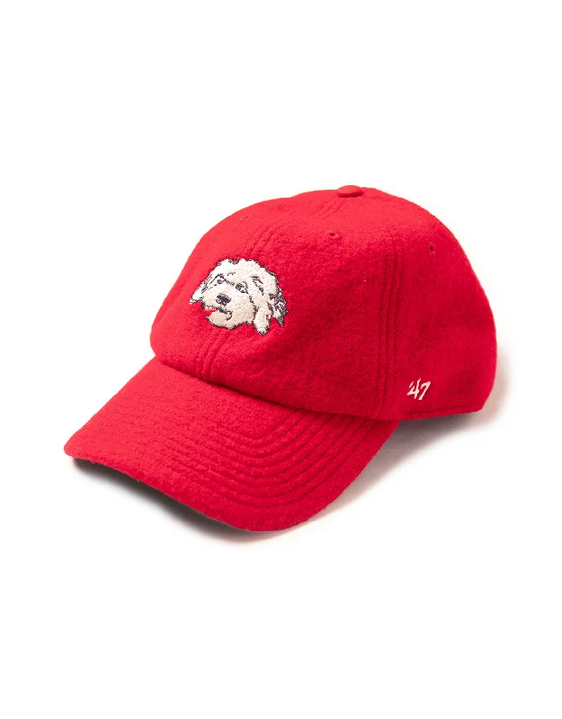 Cheap Winter HatsSHAGGY DOG BASEBALL CAP - RED