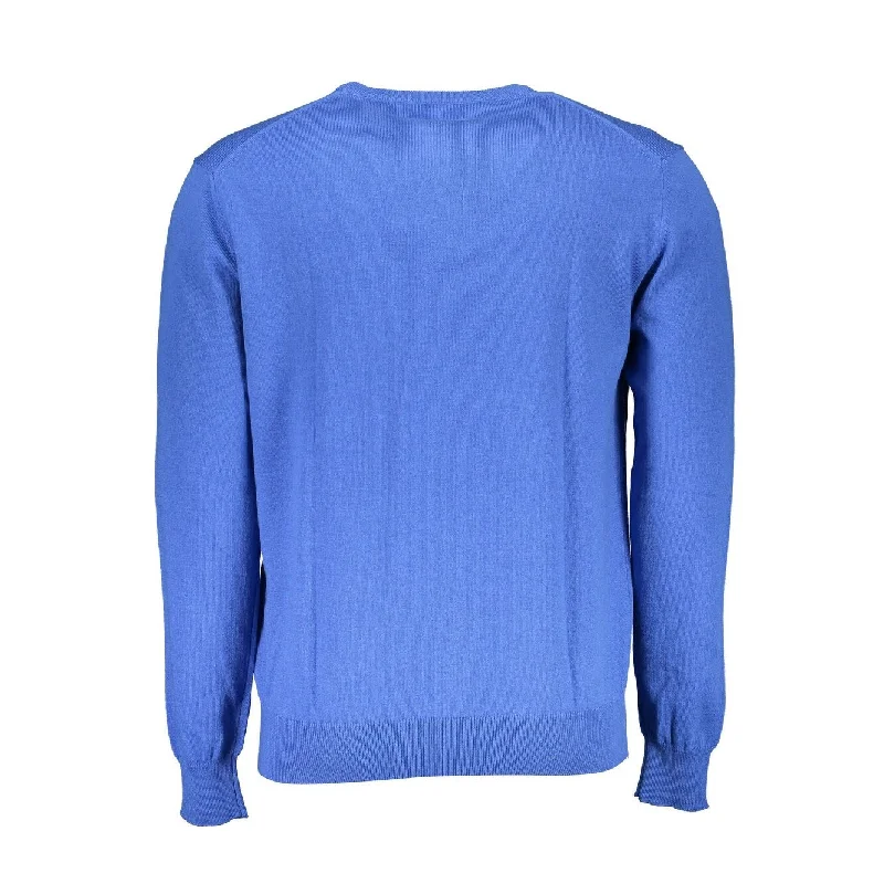 Men's Sweaters with ButtonsLa Martina Blue Cotton Men Men's Sweater