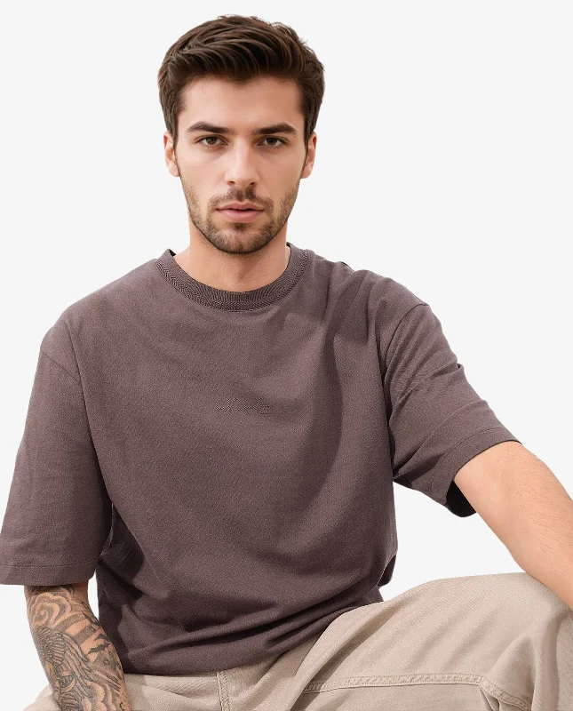 Men's Shirts with Patchwork PatternsRare Rabbit Mens Heros Dusky Maroon Cotton Lycra Fabric Blend Drop Shoulder Short Sleeve Oversized Fit Solid T-Shirt Men's Shirts with Patchwork PatternsRare Rabbit Mens Heros Dusky Maroon Cotton Lycra Fabric Blend Drop Shoulder Short Sleeve Oversized Fit Solid T-Shirt