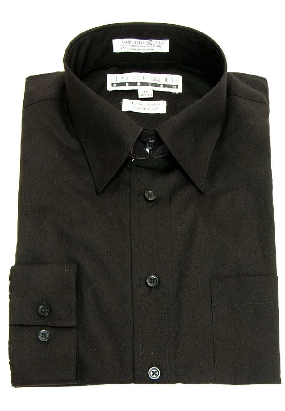 Men's Neutral-Tone Shirts for Versatile StylingLeo Chevalier Cotton/Poly Blend Long Sleeve Dress Shirt - 225103 Men's Neutral-Tone Shirts for Versatile StylingLeo Chevalier Cotton/Poly Blend Long Sleeve Dress Shirt - 225103