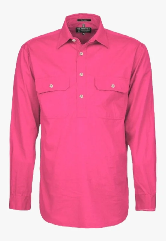 Men's Smart Casual Shirts for Business Casual SettingsPilbara Mens Closed Front Work Shirt RM200CF Men's Smart Casual Shirts for Business Casual SettingsPilbara Mens Closed Front Work Shirt RM200CF