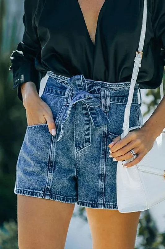 Men's Jeans for a Dressy OccasionKittenAlarm - Solid Pocket With Belt High Waist Denim Shorts Men's Jeans for a Dressy OccasionKittenAlarm - Solid Pocket With Belt High Waist Denim Shorts