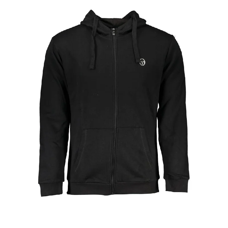 Men's Sweaters with PocketsSergio Tacchini Black Cotton Men's Sweater
