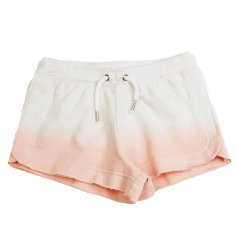 Tailored and Dressy Men's Short PantsGirls Tween Dip Dyed Raw Edge Short In Pale Pink Tailored and Dressy Men's Short PantsGirls Tween Dip Dyed Raw Edge Short In Pale Pink