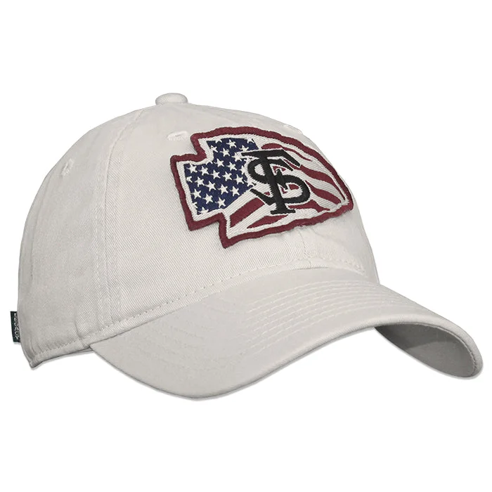 Formal Top HatsVeterans Alliance Arrowhead Patch Relaxed Twill Cap - Stone