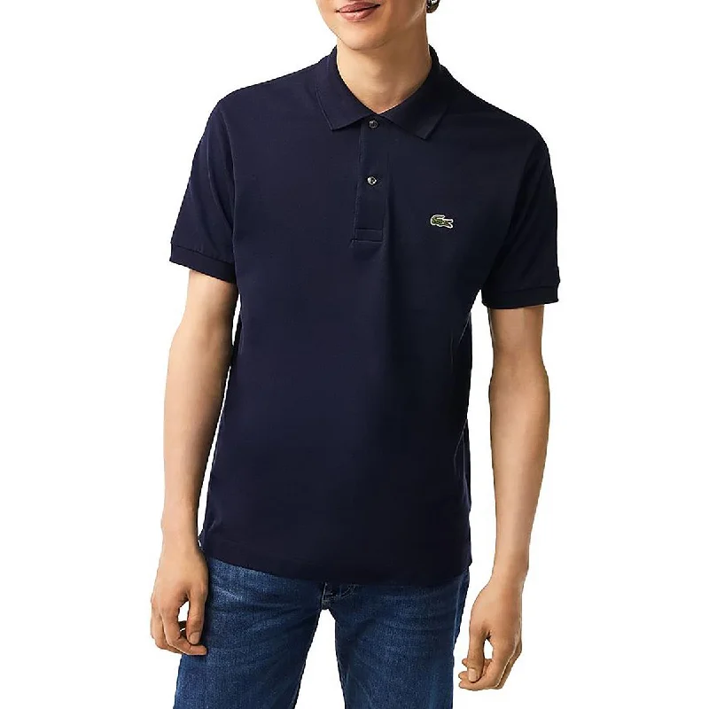 Men's Shirts with Double-Breasted DesignsMens Cotton Monogrammed Polo Shirt