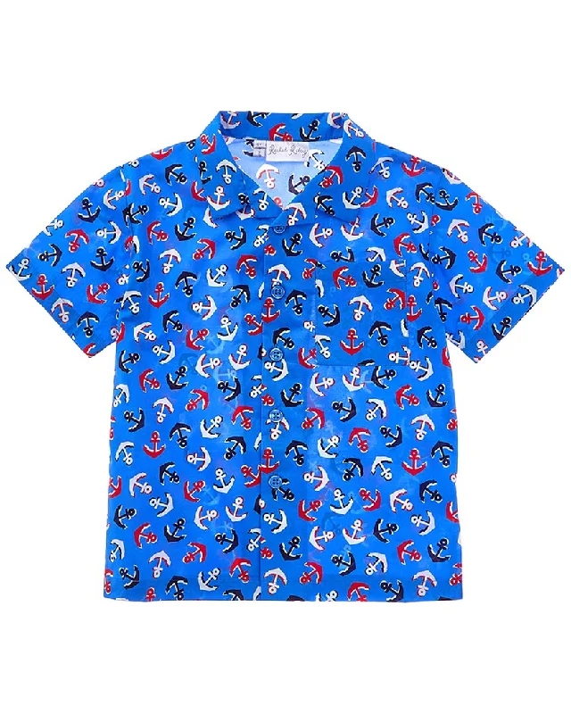 Men's Geometric Print Shirts for a Modern TwistRachel Riley Anchor Shirt