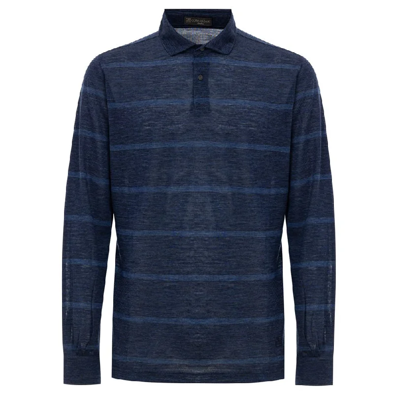 Patterned Men's Hawaiian ShirtsCorneliani Wool Vergine Polo Men's Shirt