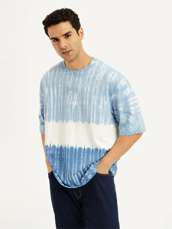 Men's Shirts with Short PlacketsMen's Tie-Dye Loose Fit T-Shirt