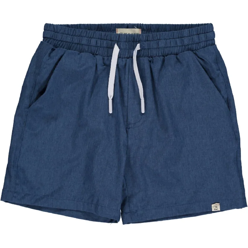 Easy-Care Men's Machine-Washable ShortsBoys Splash Shorts In Blue