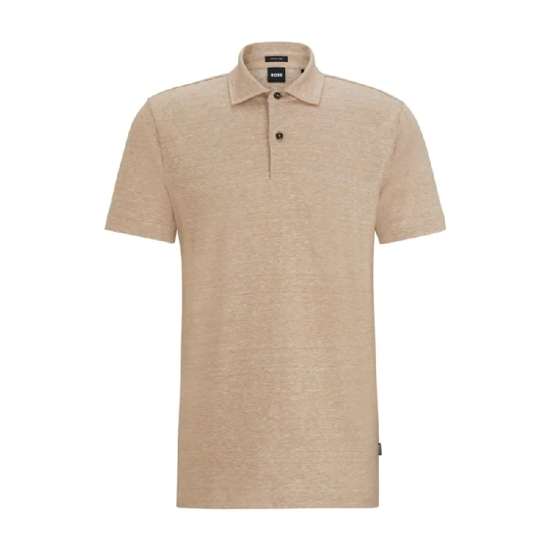 Men's Dressy Shirts for Formal EventsRegular-fit polo shirt in cotton and linen