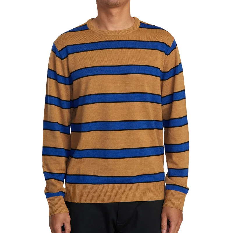 Men's Sweaters with Belt AttachmentsAlex Stripe Crew