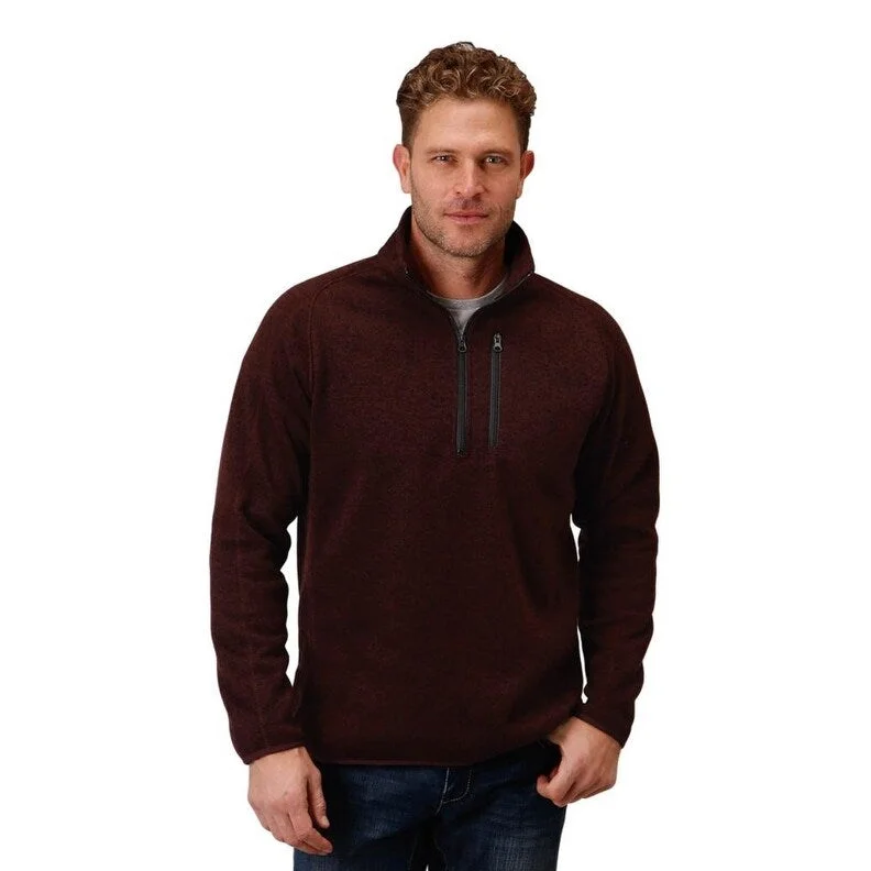 Men's Sweaters with Thumbholes in SleevesStetson Western Sweater Mens 1/4 Zip Wine 11-014-0120-7110 WI Men's Sweaters with Thumbholes in SleevesStetson Western Sweater Mens 1/4 Zip Wine 11-014-0120-7110 WI