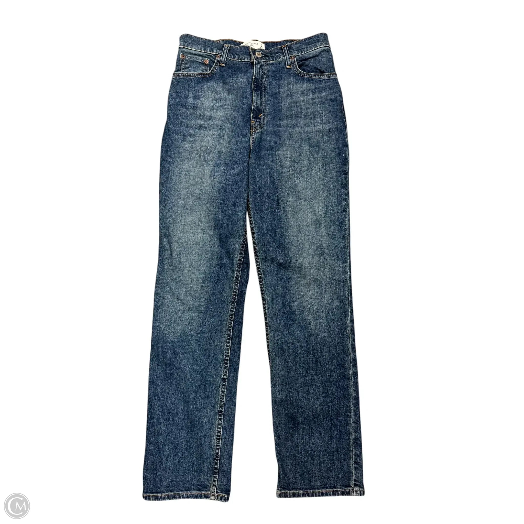 Comfortable Men's JeansJeans Straight By Abercrombie And Fitch In Blue Denim, Size: 4 Comfortable Men's JeansJeans Straight By Abercrombie And Fitch In Blue Denim, Size: 4