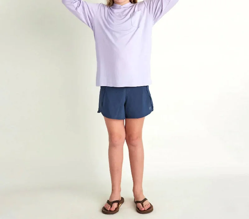 Summer-Ready Men's Swim ShortsGirls' Bamboo Lined Breeze Short In Blue Dusk Ii