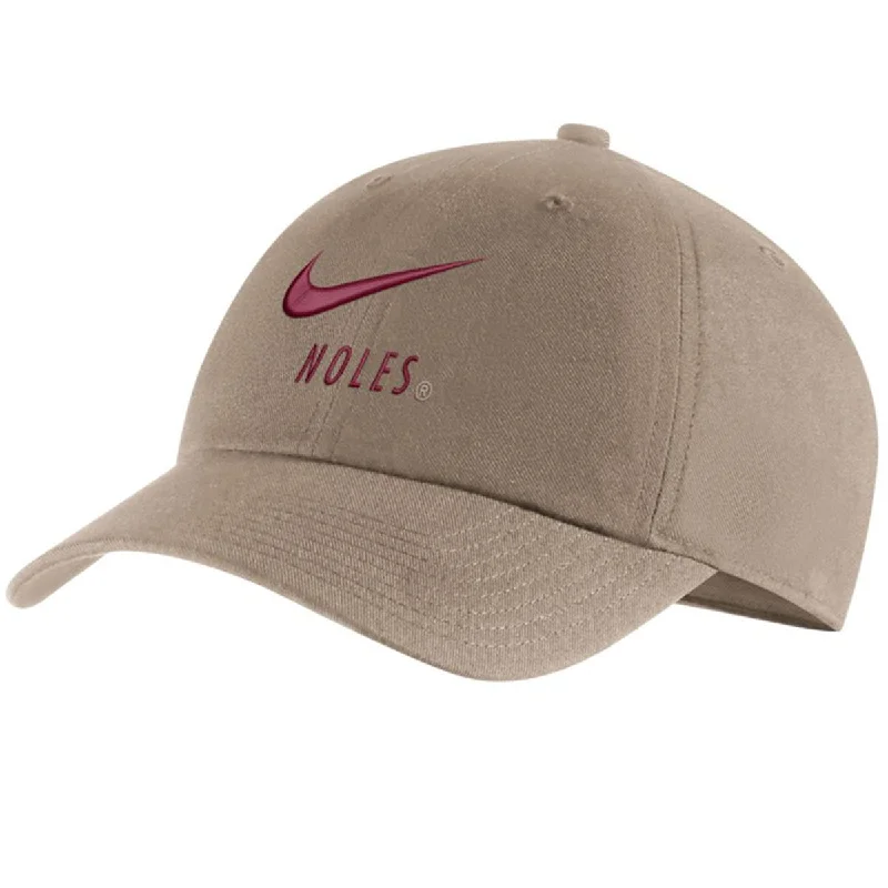 Best Casual HatsNike Swoosh Noles Design H86 Adjustable Cap - Khaki