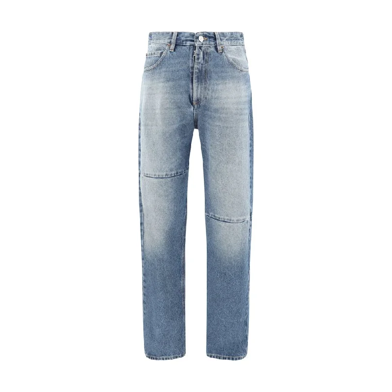 High-Waisted Men's JeansMM6 Straight Men's Jeans