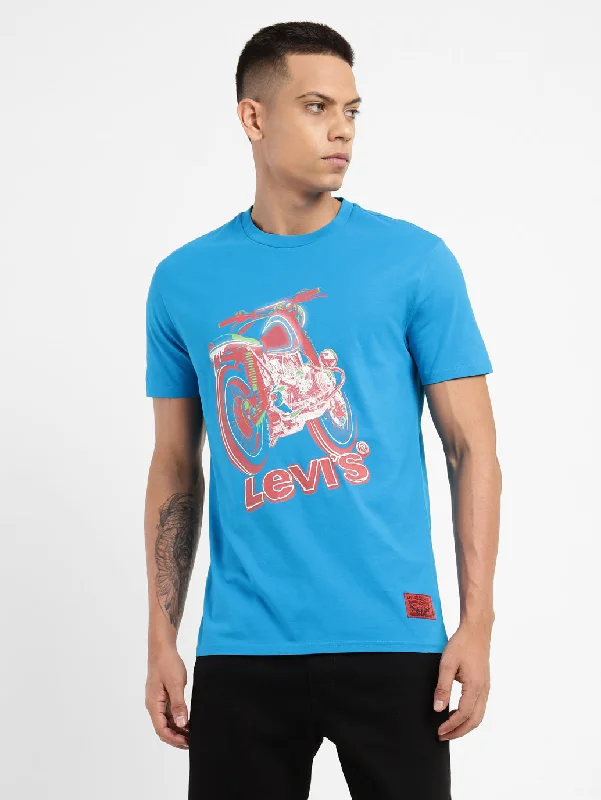 Men's Shirts with Hidden PocketsMen's Graphic Print Regular Fit T-shirt