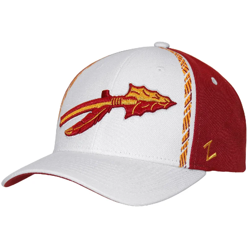 Kids' Baseball Caps with LogosZephyr Vault Spear Uniform Pattern Design Adjustable Cap - White/Cardinal Kids' Baseball Caps with LogosZephyr Vault Spear Uniform Pattern Design Adjustable Cap - White/Cardinal