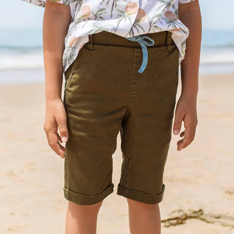 Casual and Comfortable Men's Drawstring Loungewear ShortsZach Short In Clover