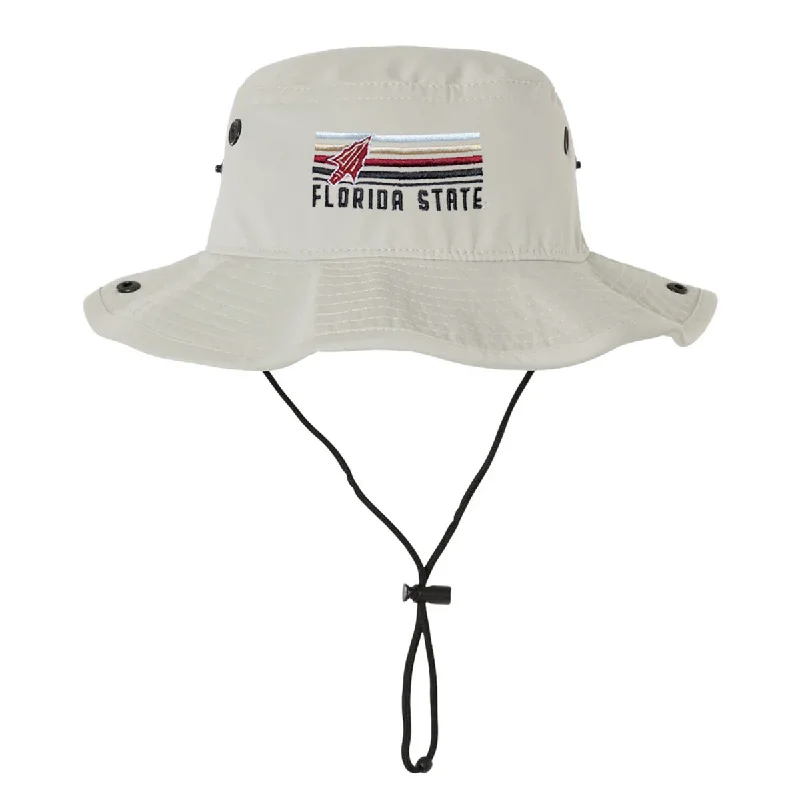 Summer Bucket CapsLegacy Arrowhead/Florida State Design Cool Fit Boonie - Stone