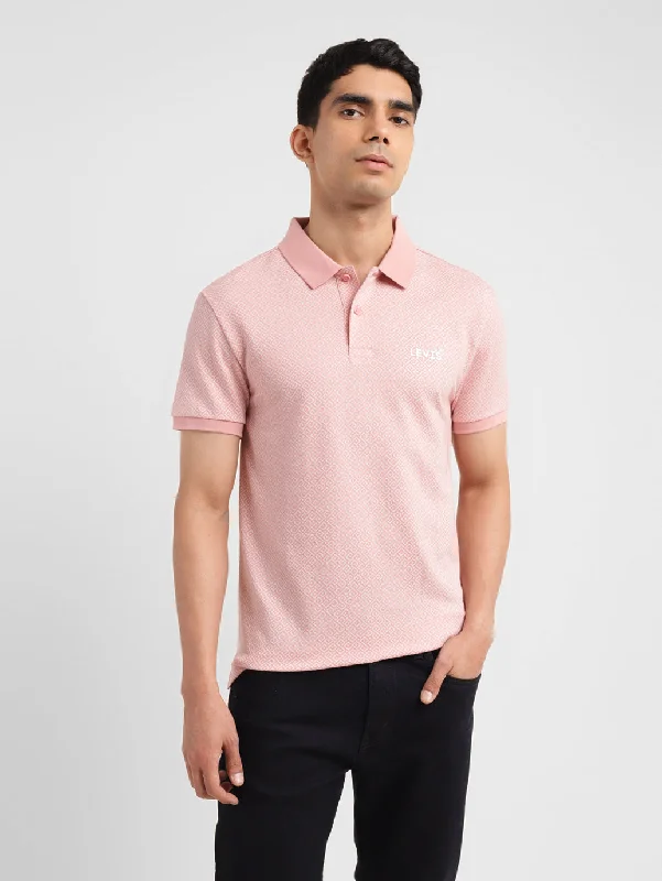 Lightweight Men's Linen ShirtsMen's Geometric Slim Fit Polo T-shirt