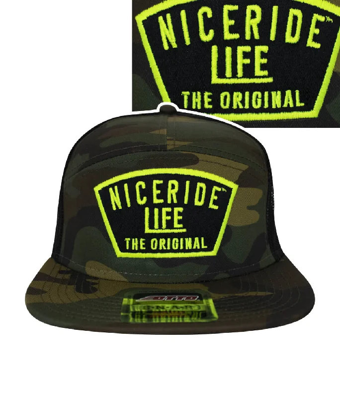 Unique Baseball Caps"Grinder" OTTO Unisex 7 Panel Trucker Hat