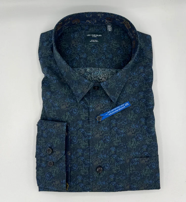 Men's Collared Shirts for Formal OccasionsLeo Chevalier Long Sleeve Hidden Button Down Non-Iron Sport Shirt *Tall Sizes* Forest - 623464 5498 Men's Collared Shirts for Formal OccasionsLeo Chevalier Long Sleeve Hidden Button Down Non-Iron Sport Shirt *Tall Sizes* Forest - 623464 5498